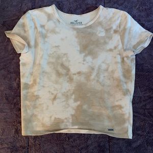 hollister tie-dye baby tee